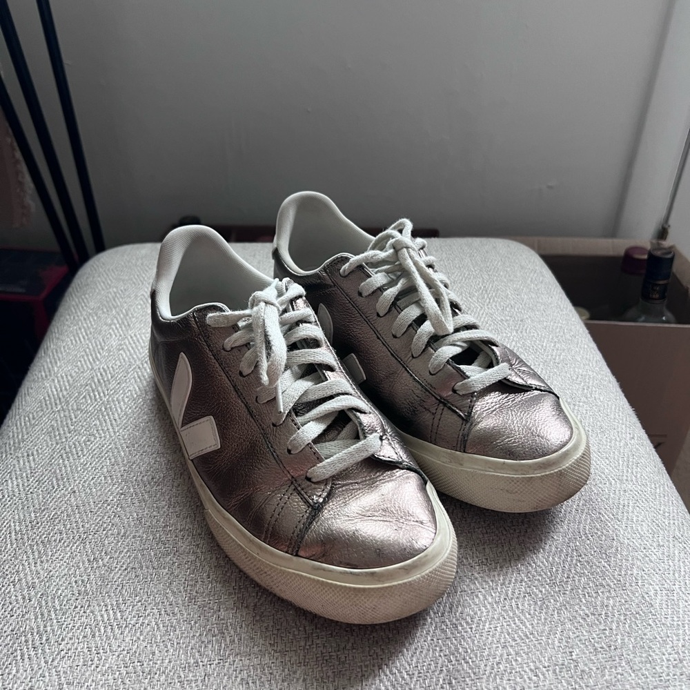 Veja Women's Silver Sneakers